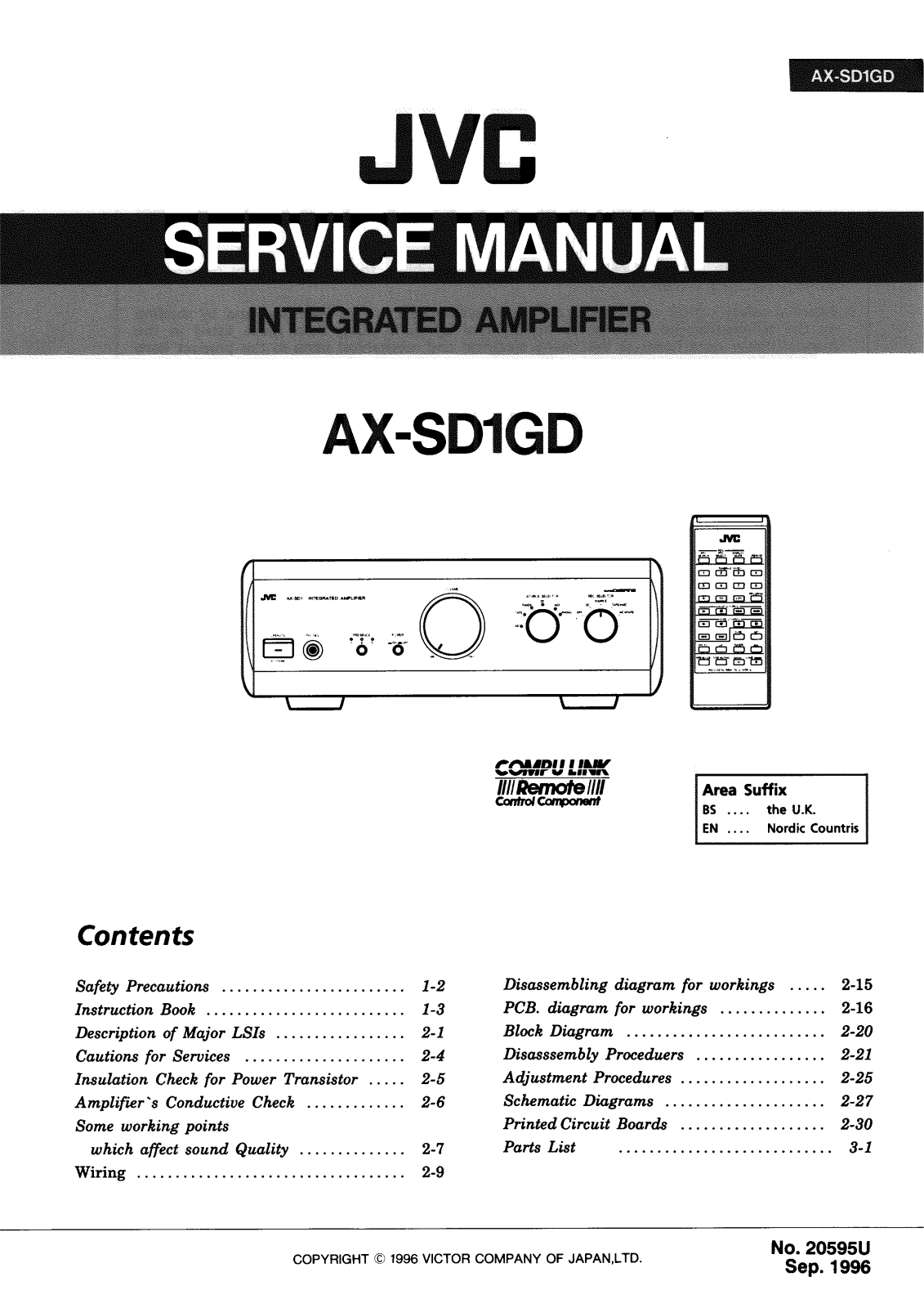 JVC AXSD-1-GD Service manual