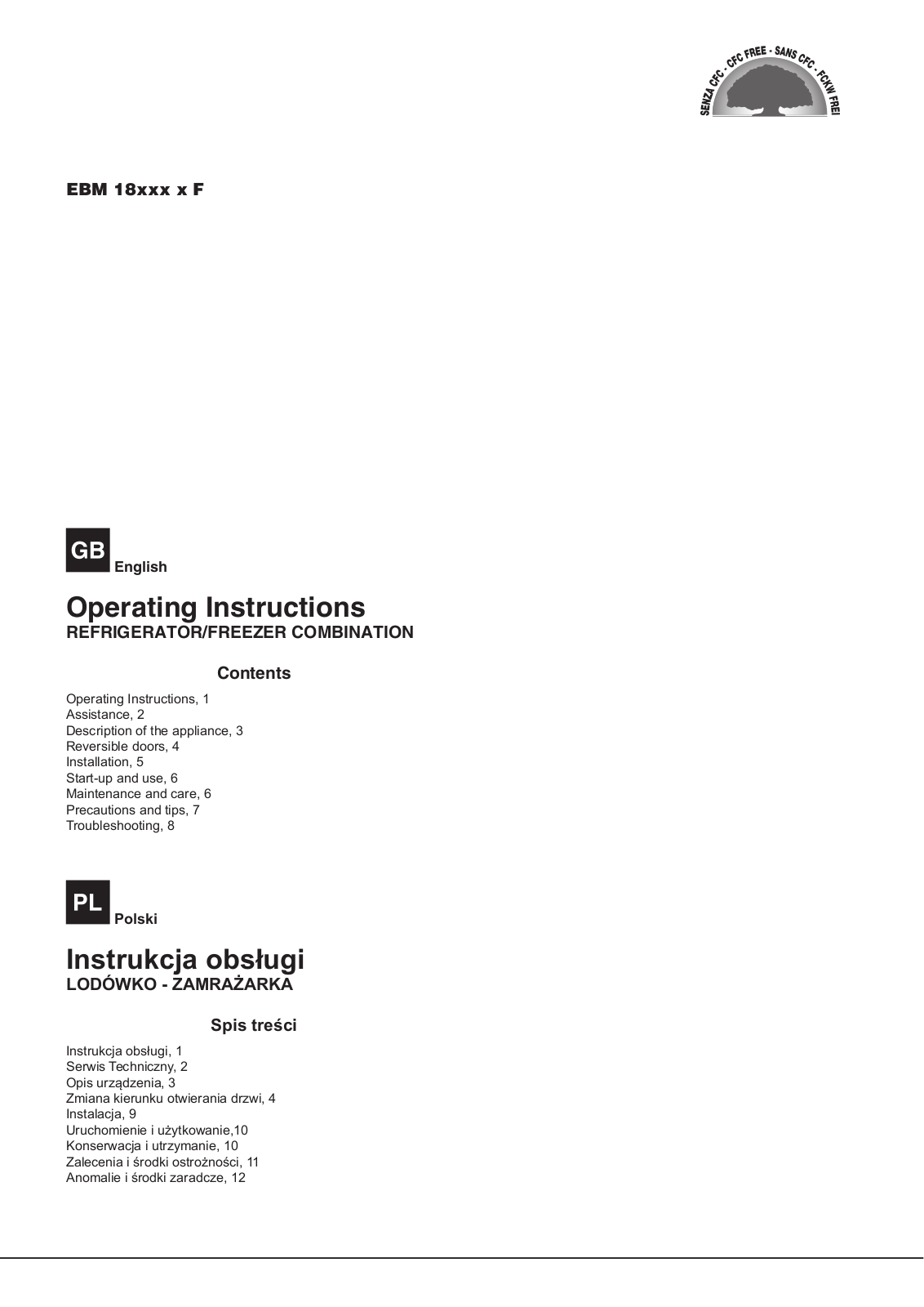 Hotpoint EBM 18220 X F User Manual