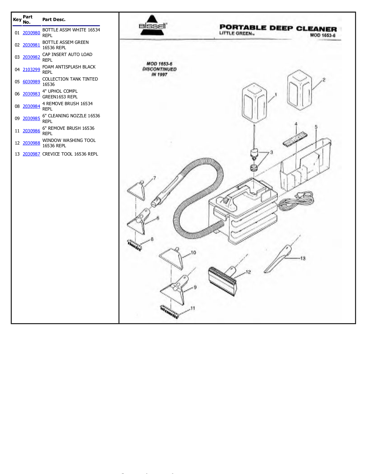 Bissell 1653-6 Owner's Manual