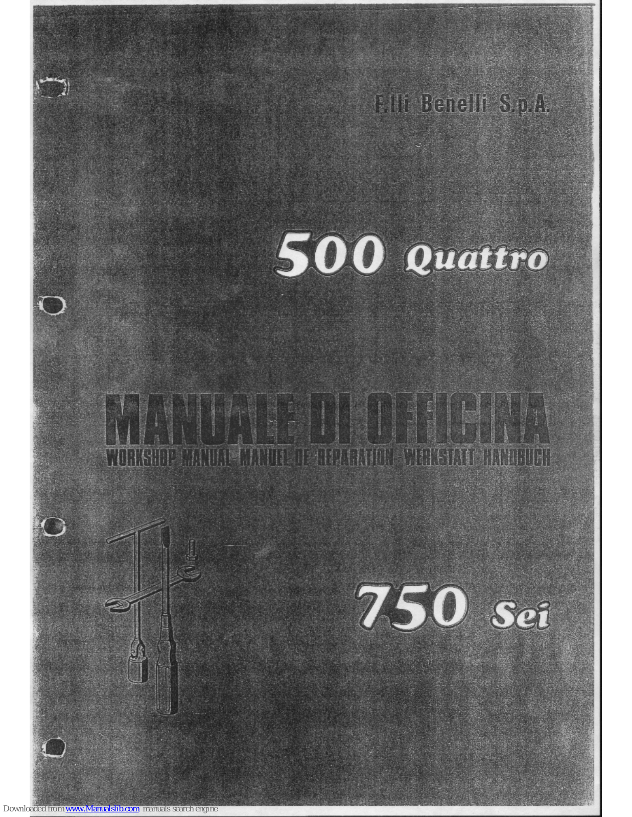 Benelli 500 Quattro, 750 Sei Workshop Manual - ManualMachine.com