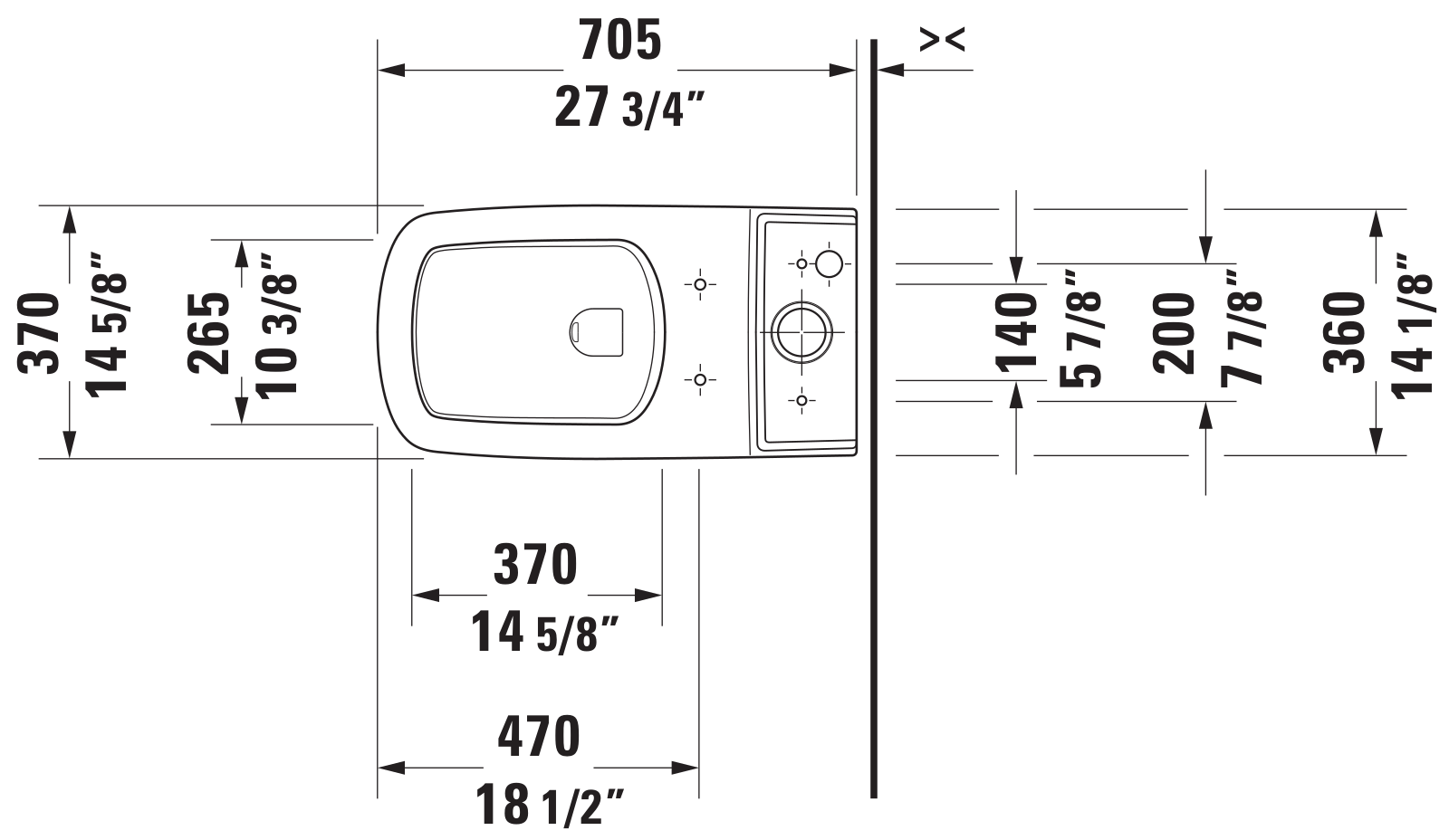 Duravit DRV1820 Dimensions - ManualMachine.com