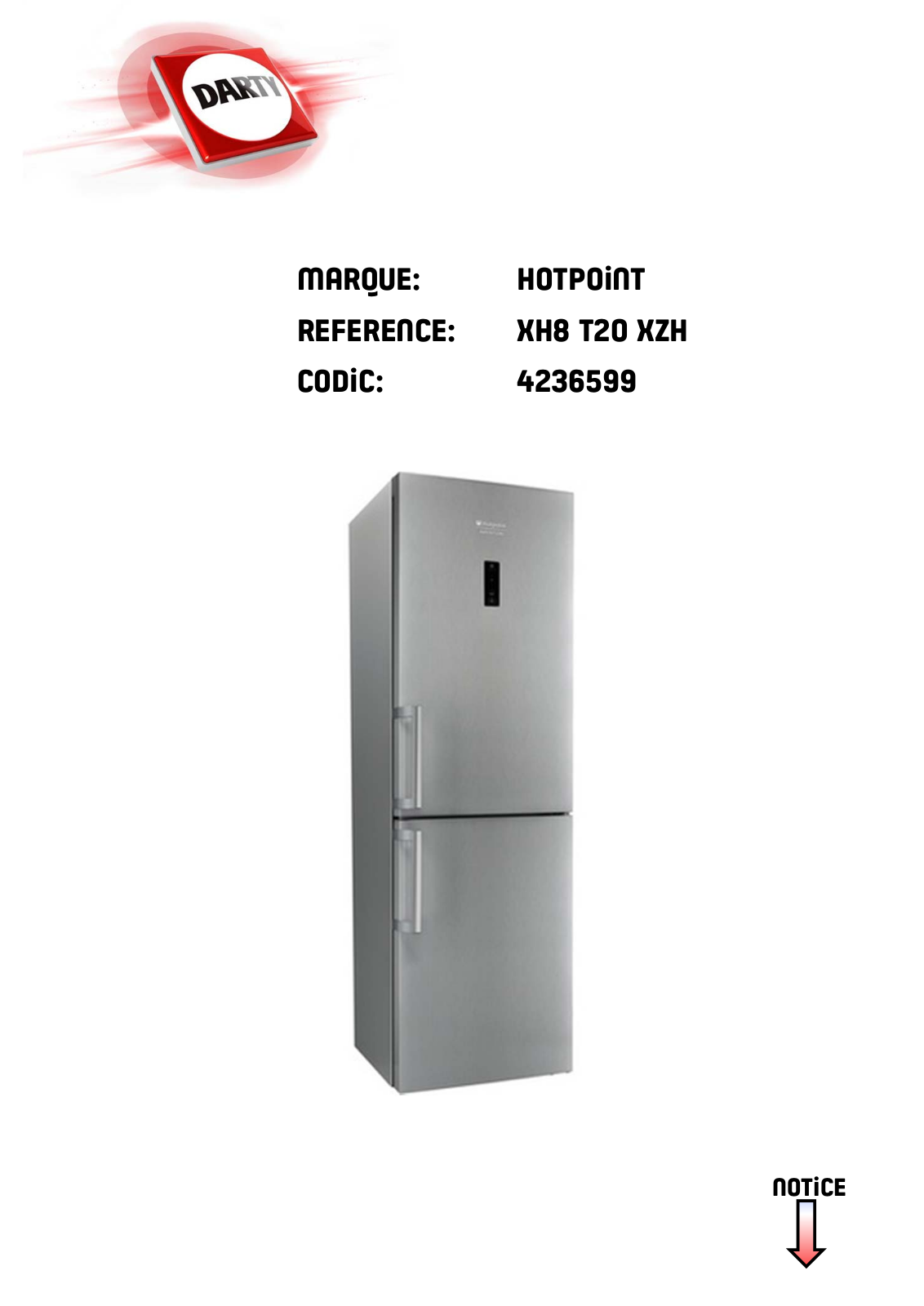 HOTPOINT XH8 T20 XZH User Manual