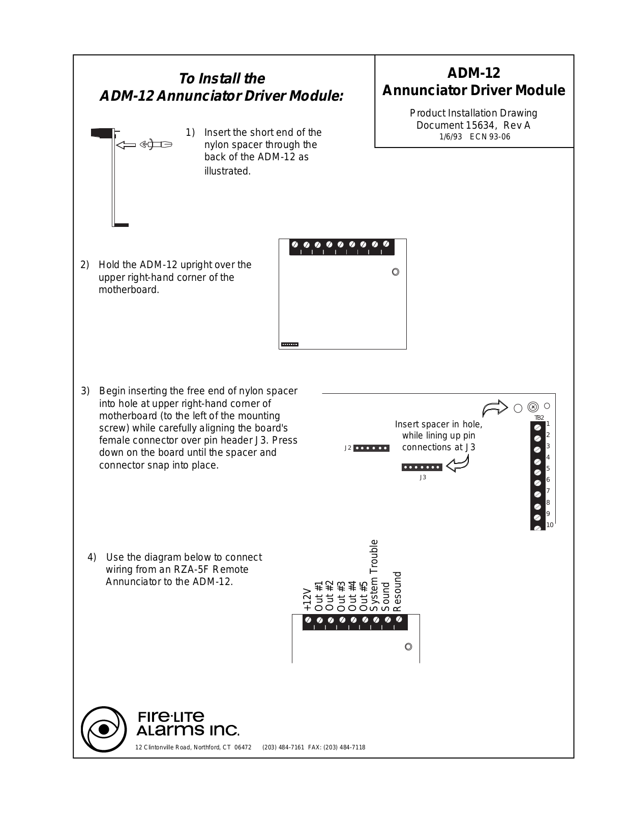 Fire-Lite ADM-12 User Manual