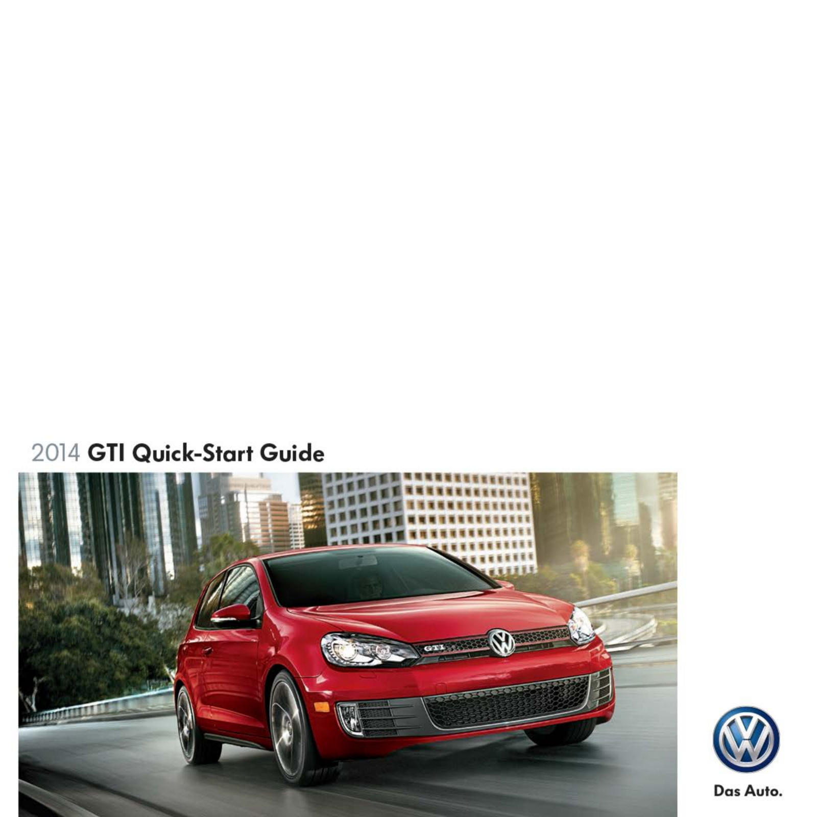 Volkswagen Golf Gti 2014 Owner's Manual