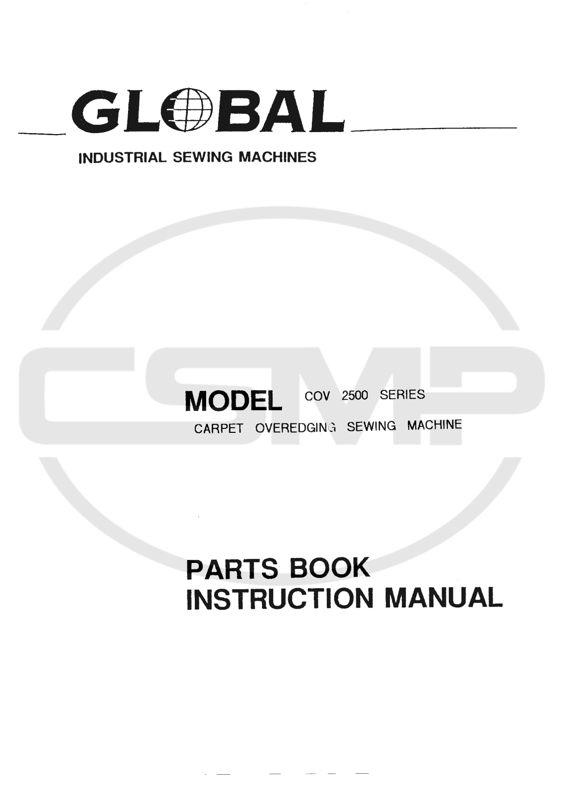 Global COV-2500 Parts Book