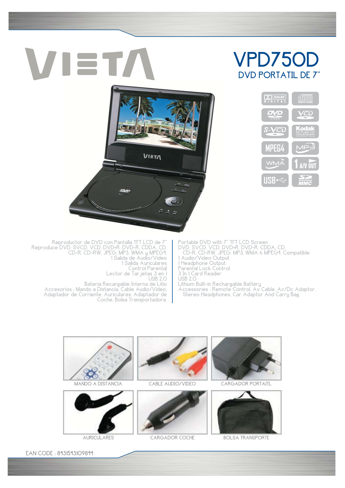 Vieta VPD750D DATASHEET