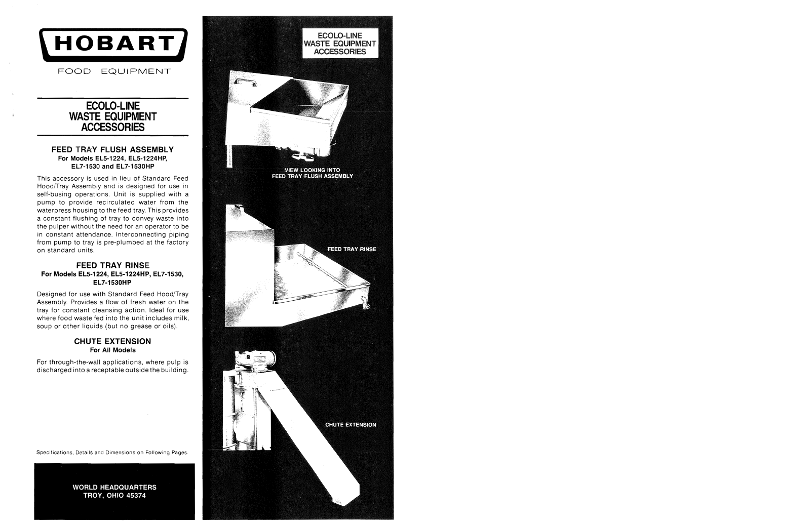 Hobart EL5-1224HP User Manual