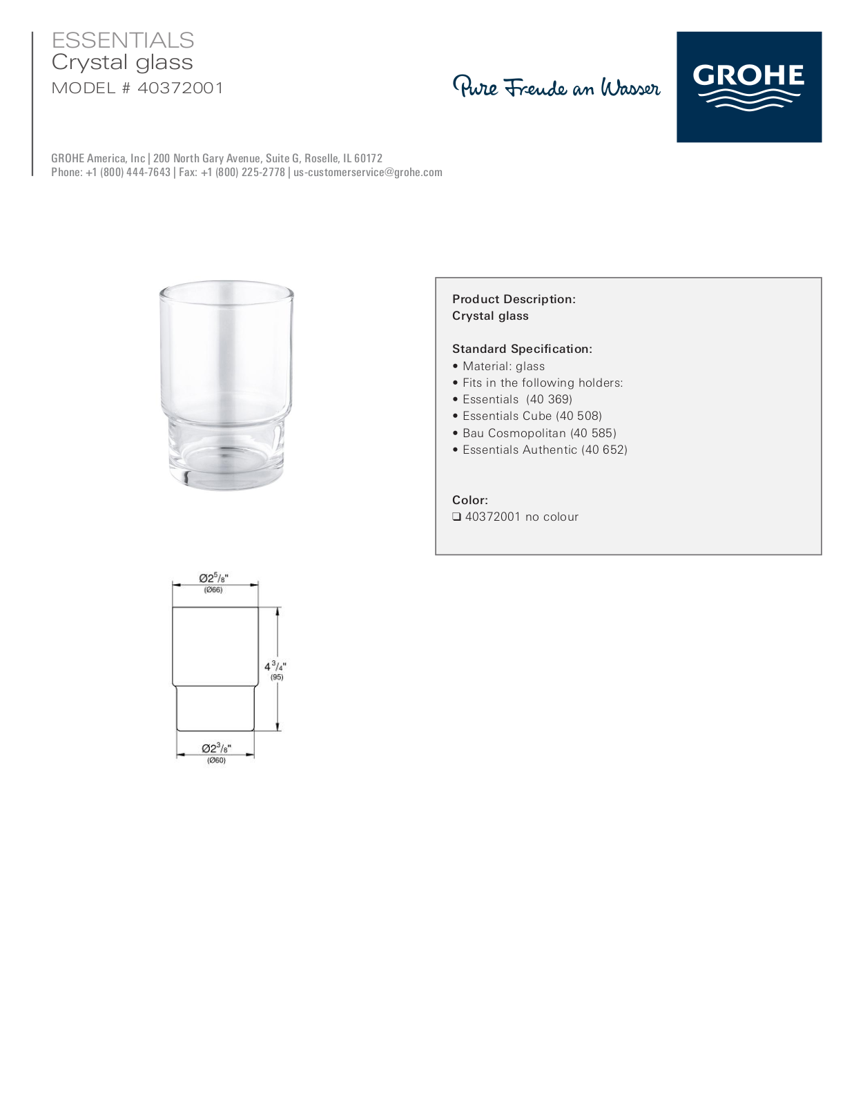 GROHE GRH5523 Specifications - ManualMachine.com