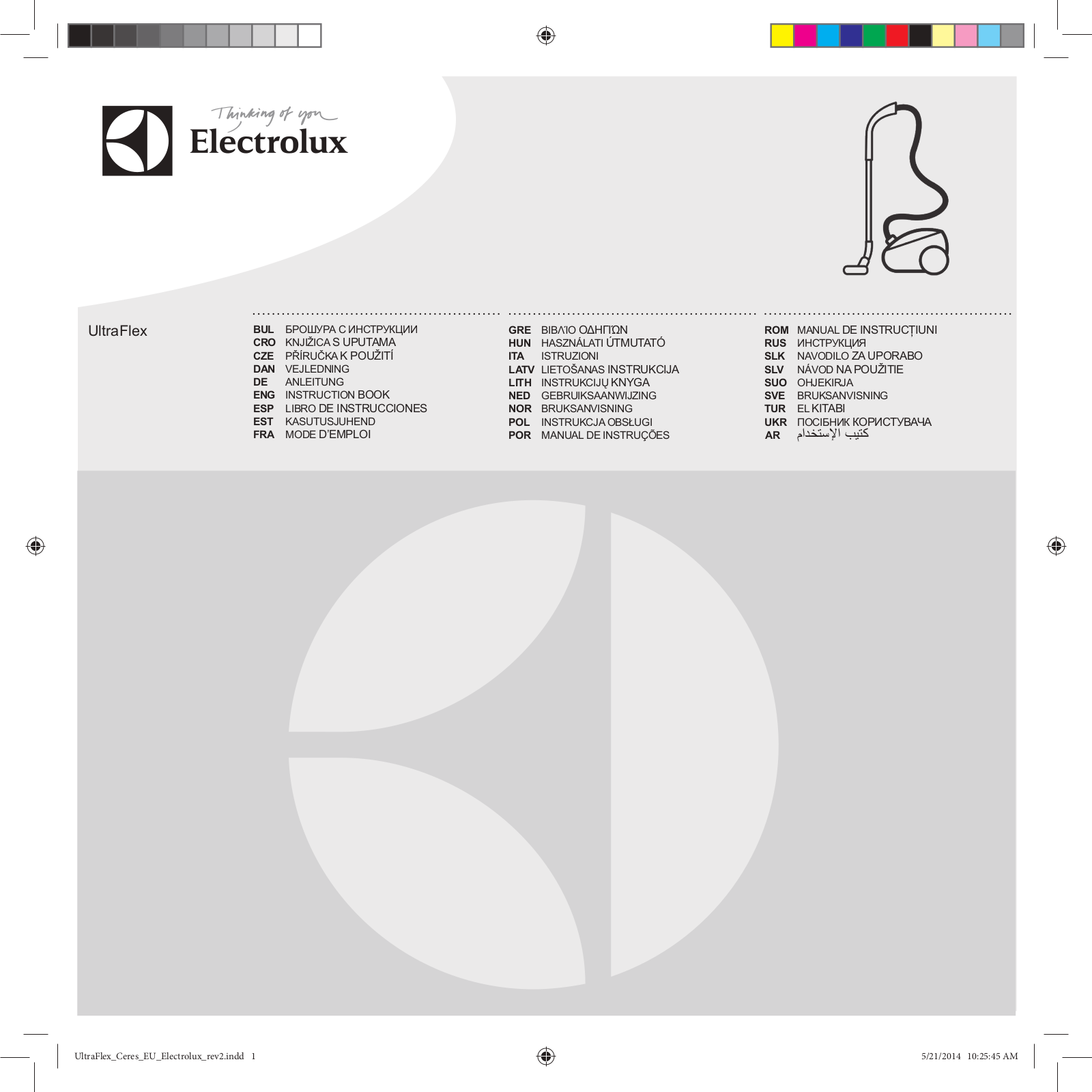 Electrolux UFANIMAL User Manual