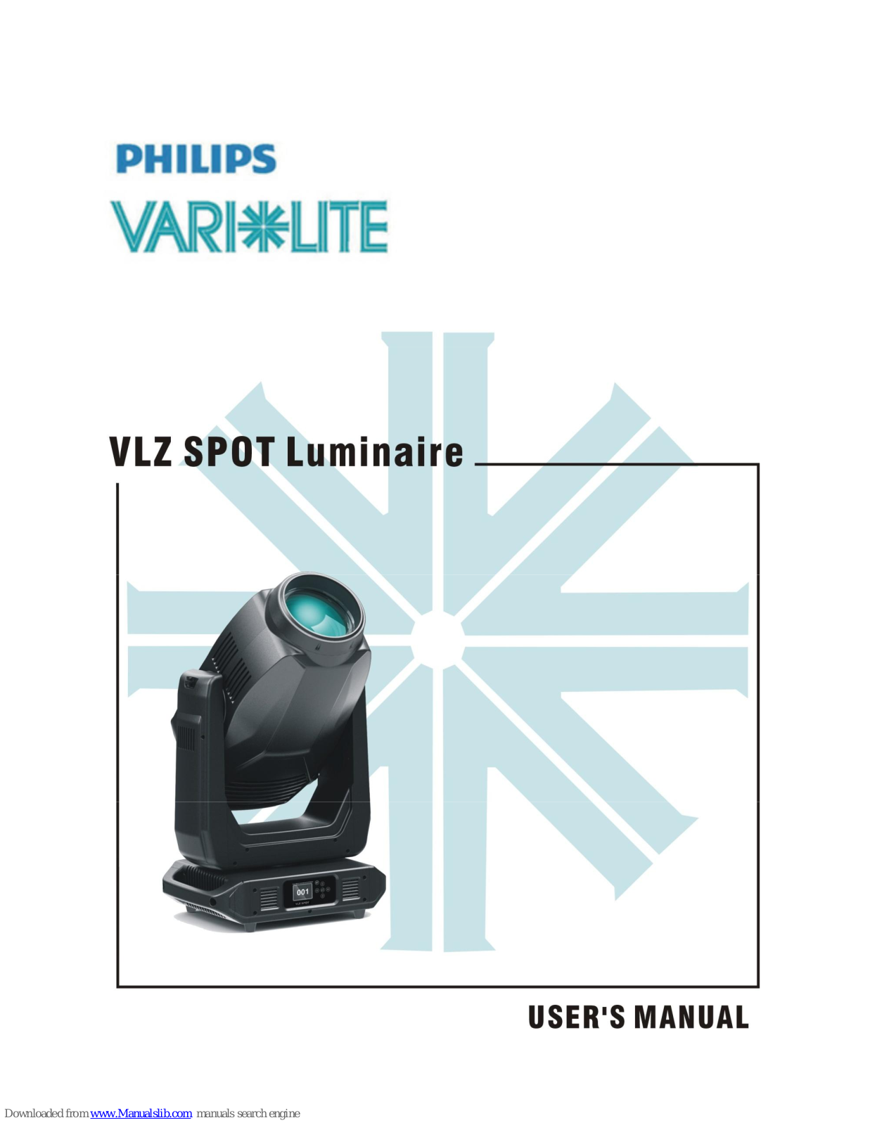 Philips VARI LITE VLZ SPOT Luminaire User Manual