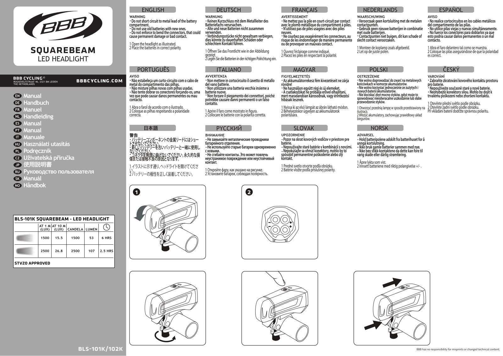 BBB BLS-101K User Manual