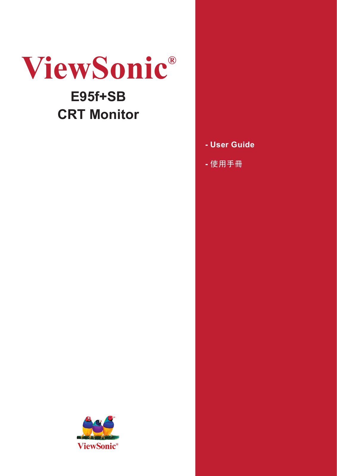 ViewSonic E95f+SB User Manual