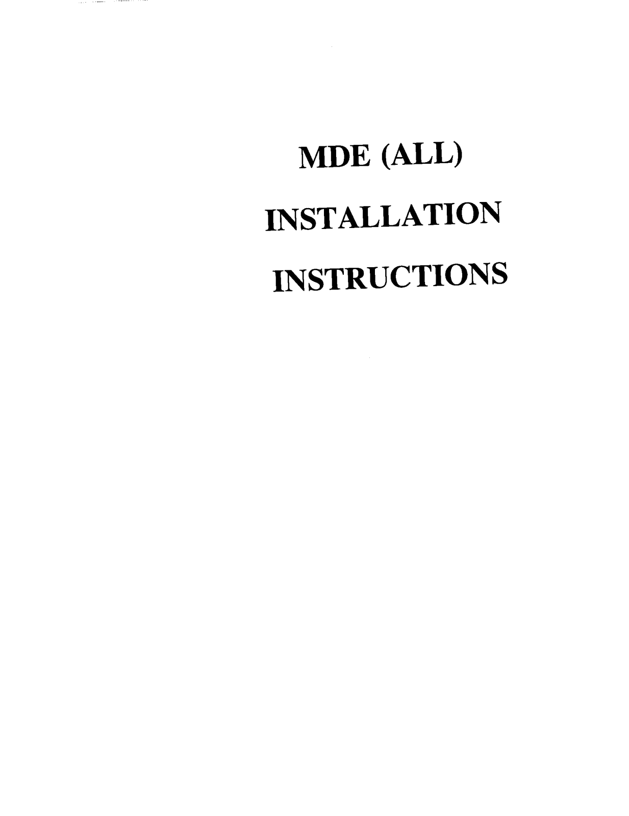 Maytag MDE9306AYQ, MDE9306AYA, MDE9306AUW, MDE9206AZW, MDE8757AYW Installation Instructions