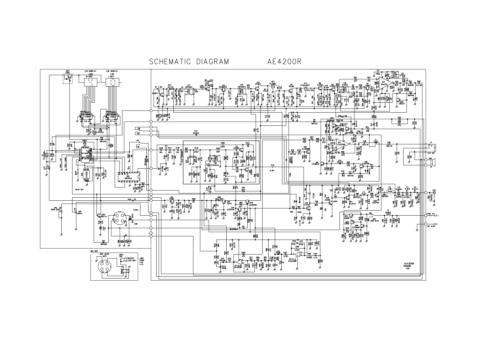 Albrecht AE 4200R Circuit Diagram