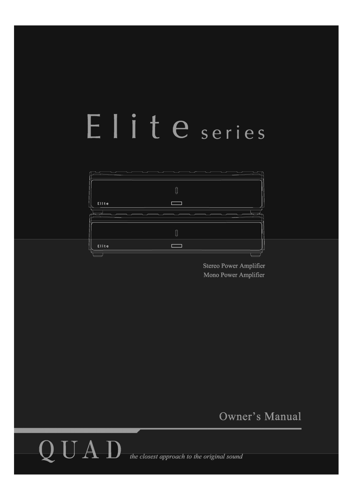 Quad Elite Owners Manual