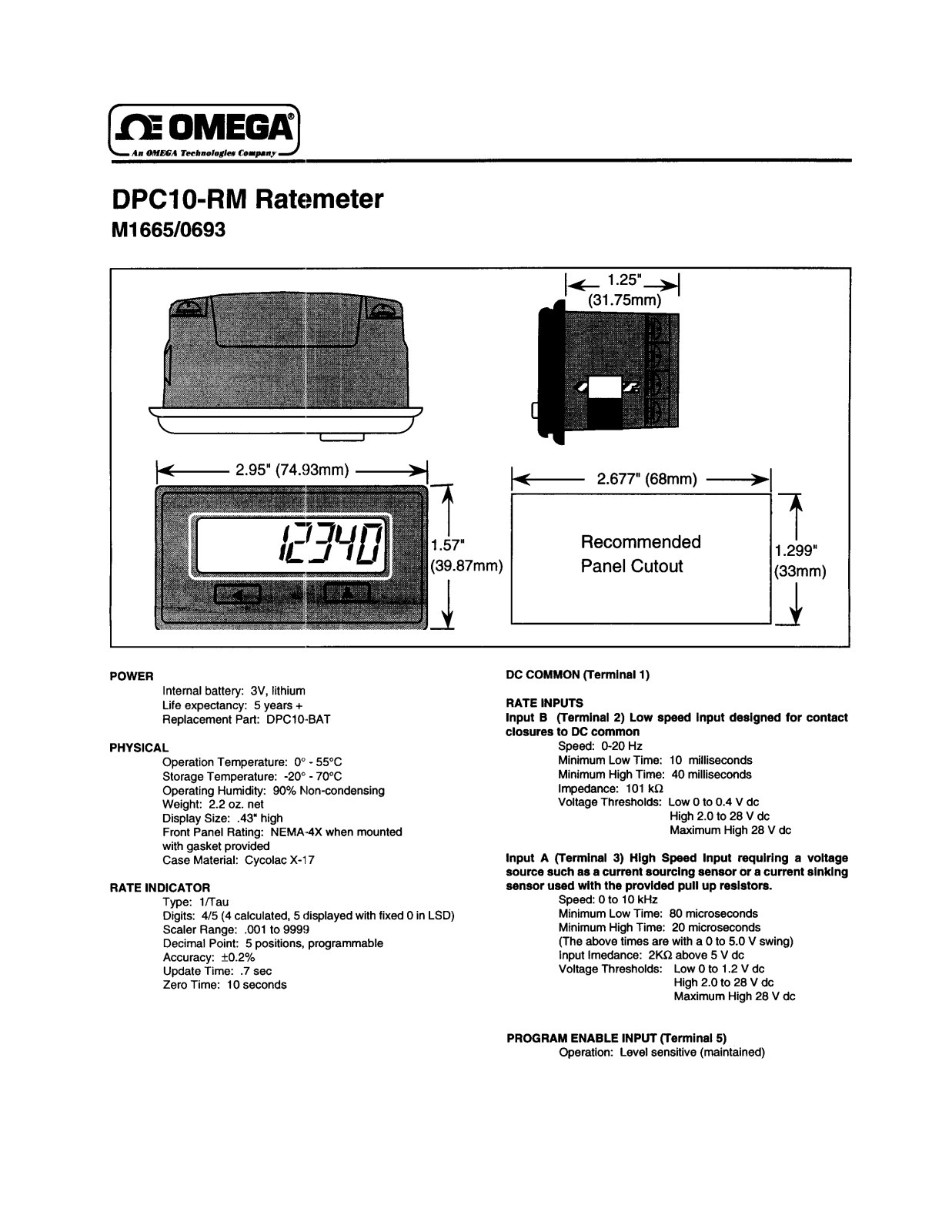 Omega DPC10-RM User guide - ManualMachine.com