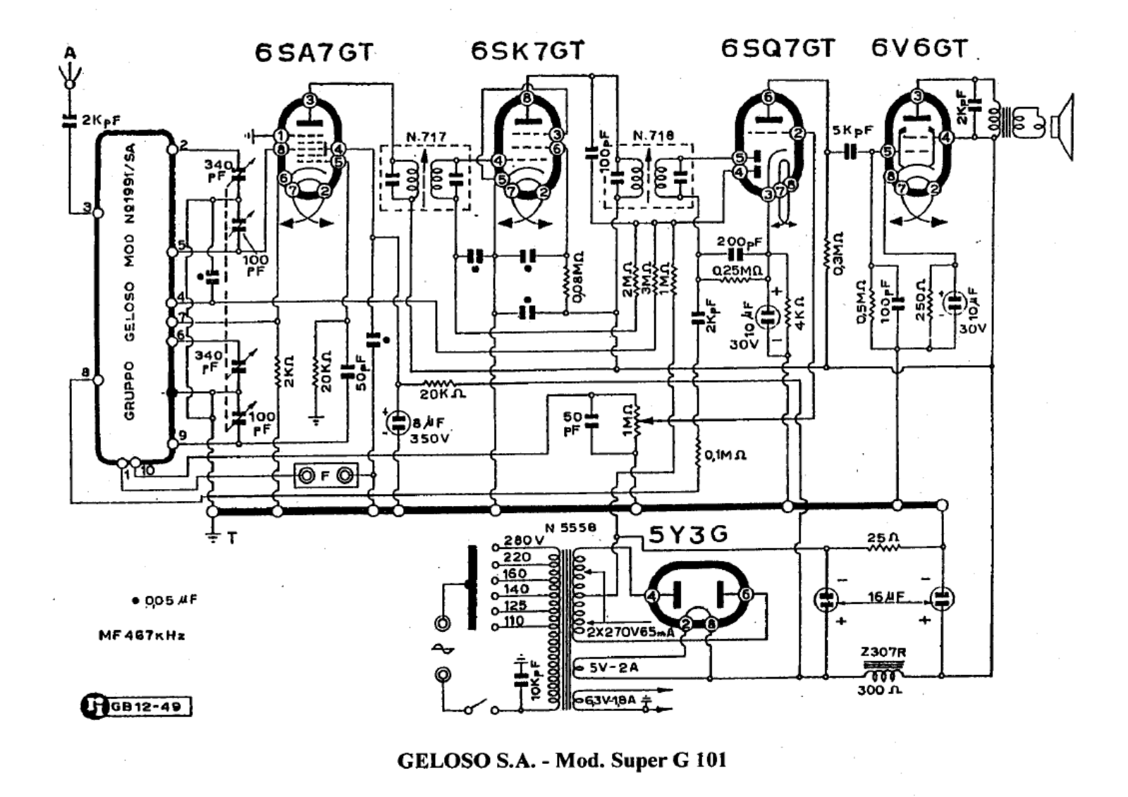 Geloso g101 schematic