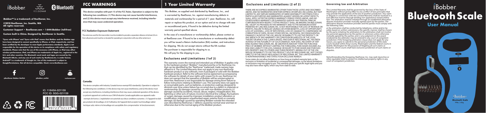 ReelSonar 021159 Users Manual