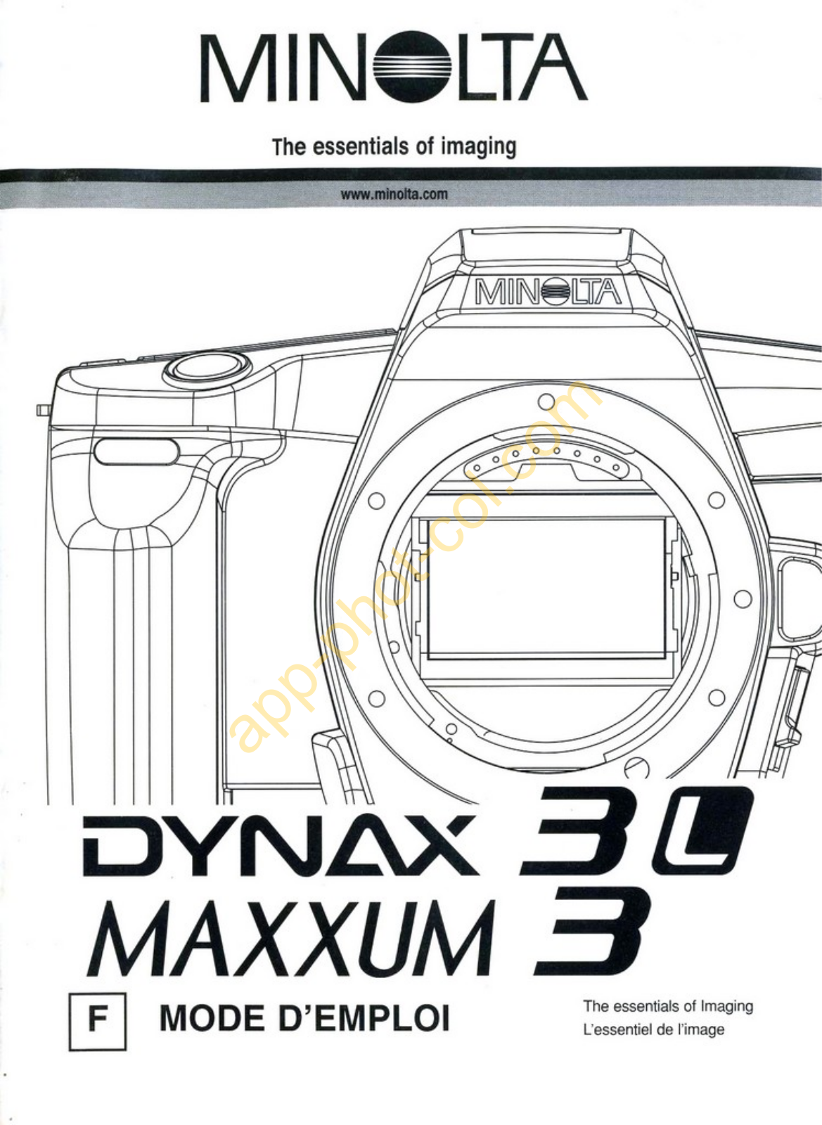 MINOLTA 3L Guide d'utilisation