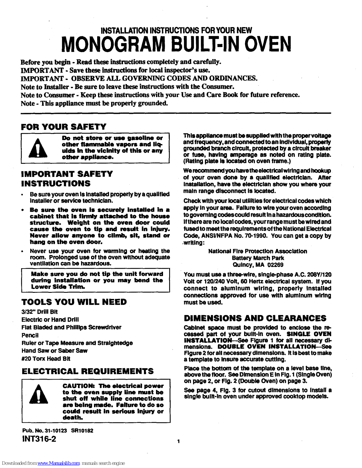 GE Monogram ZEK735, Monogram ZEK737, Monogram ZEK734, Monogram ZEK736 Installation Instructions Manual - ManualMachine.com