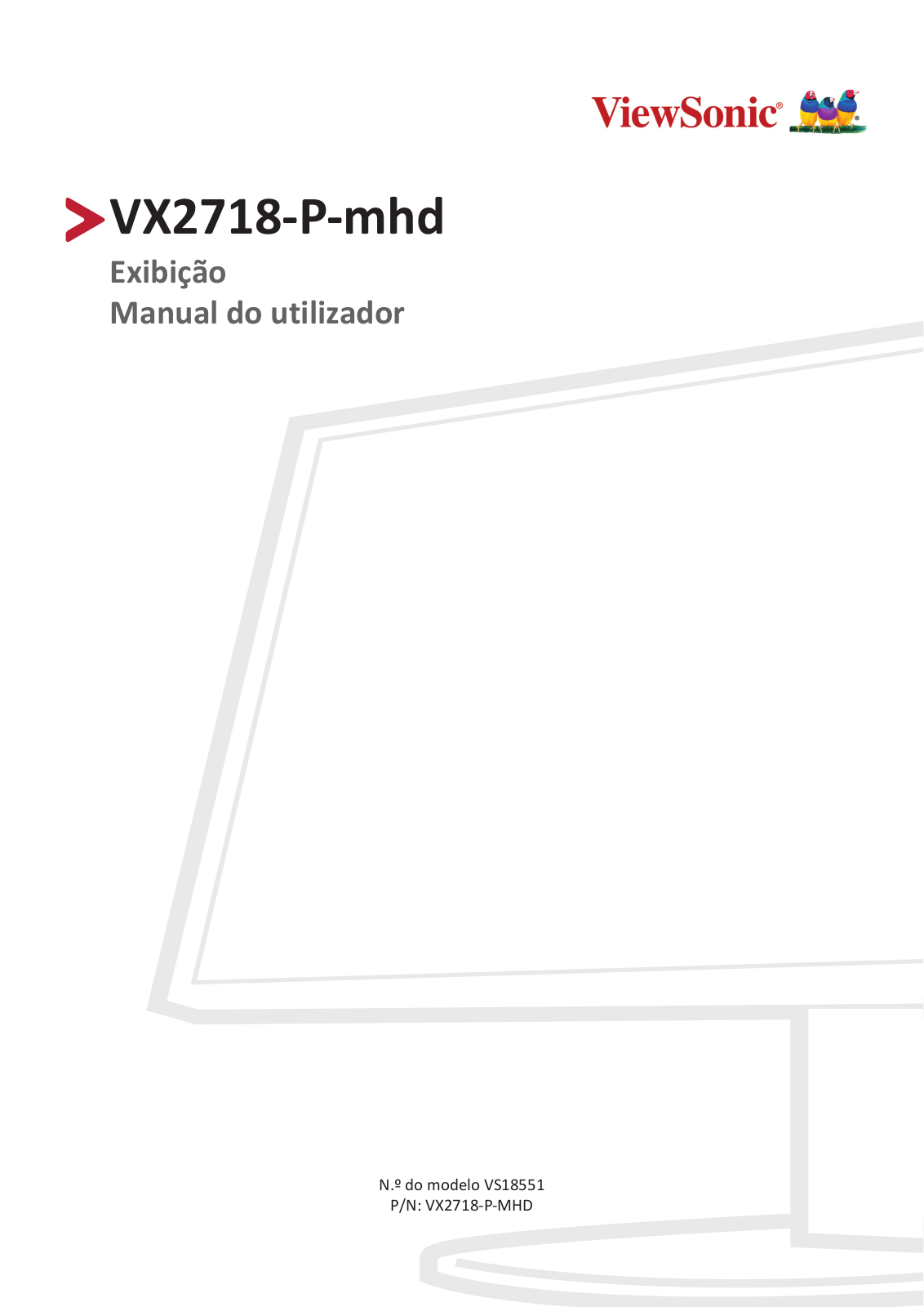 ViewSonic VS18551, VX2718-P-MHD User manual