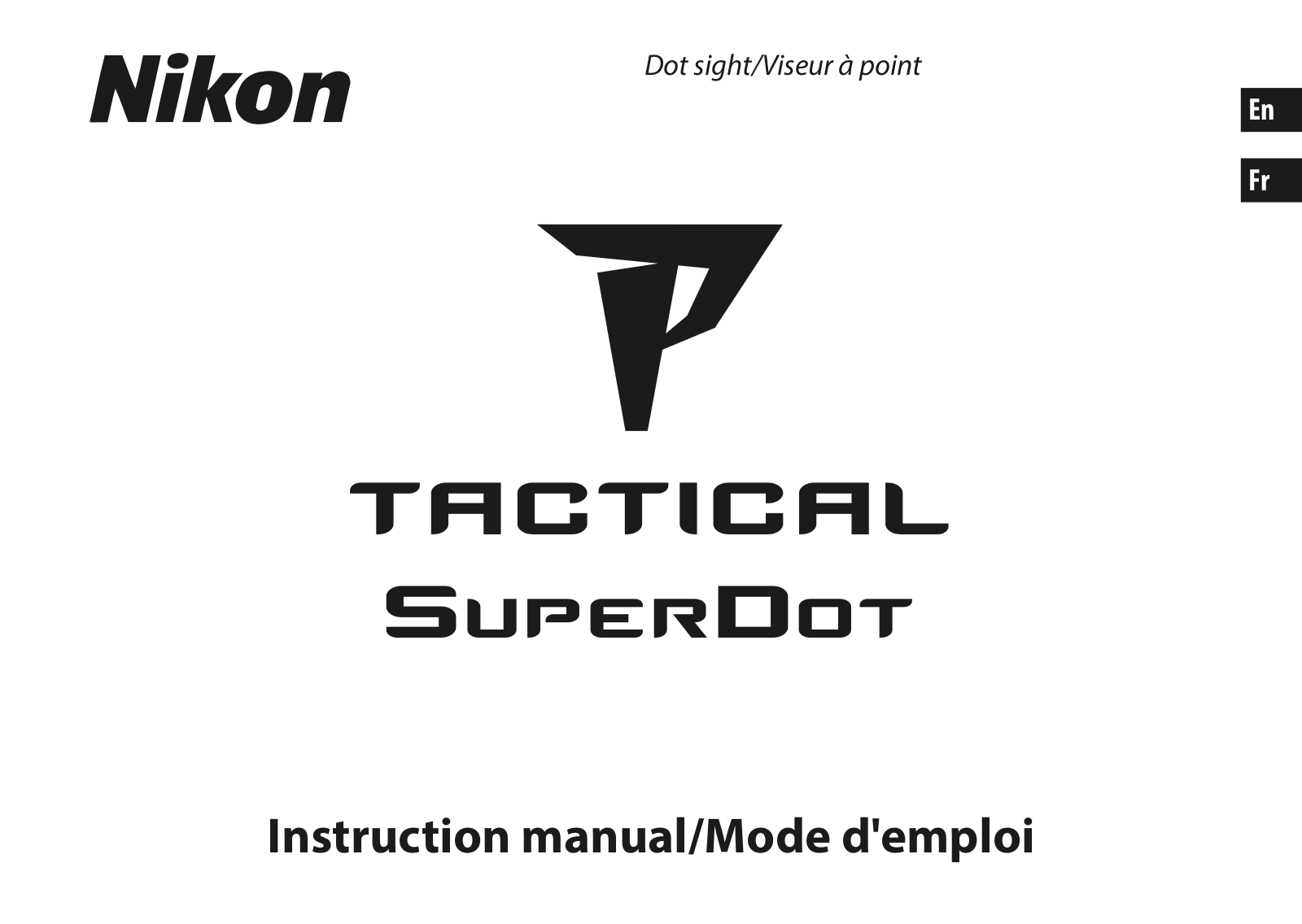 Nikon P-TACTICAL SUPERDOT Instruction Manual