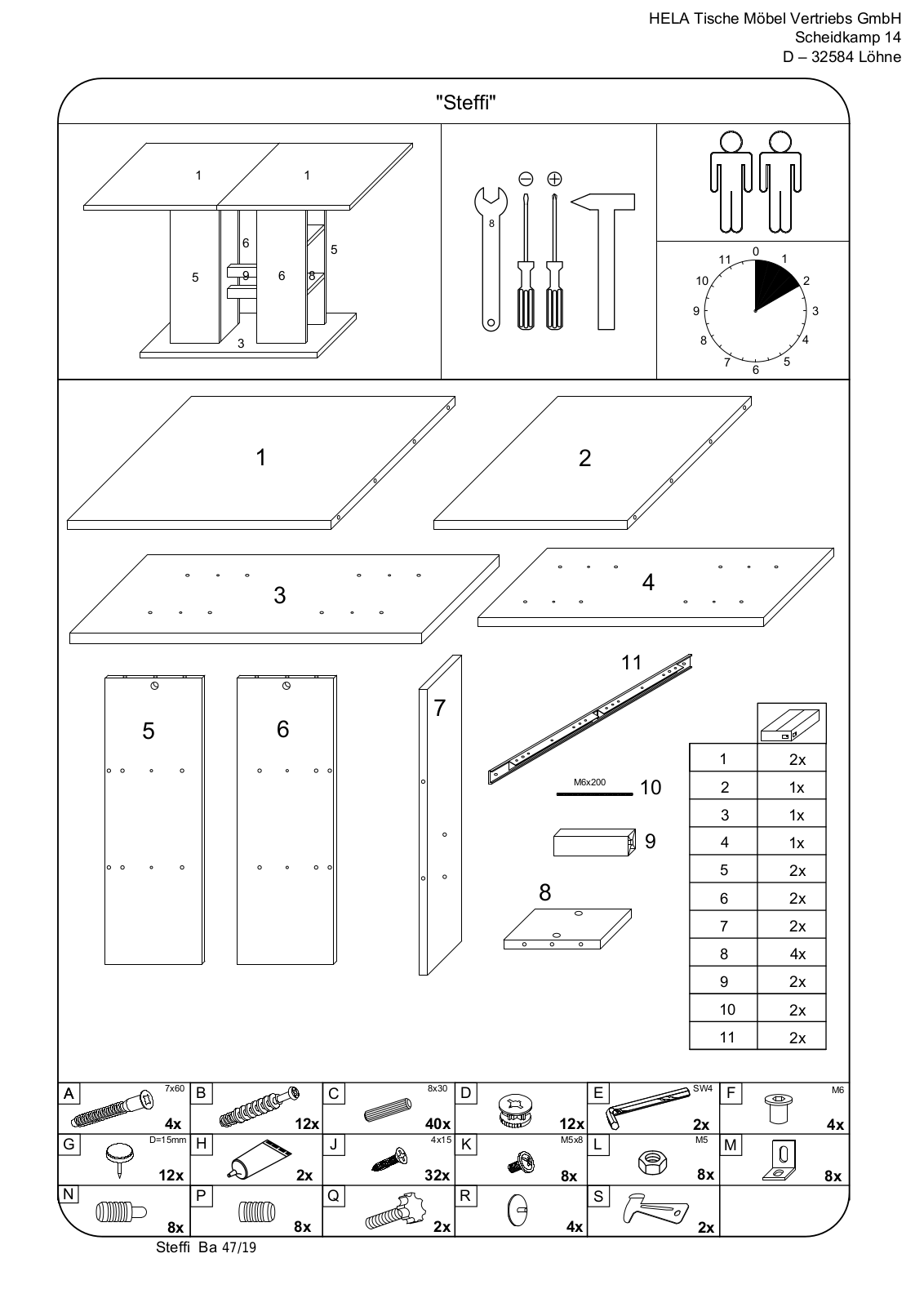 HELA STEFFI Assembly instructions - ManualMachine.com