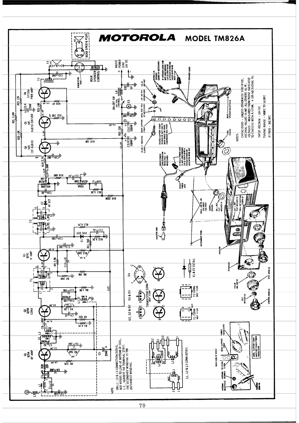 Motorola TM826A Schematic