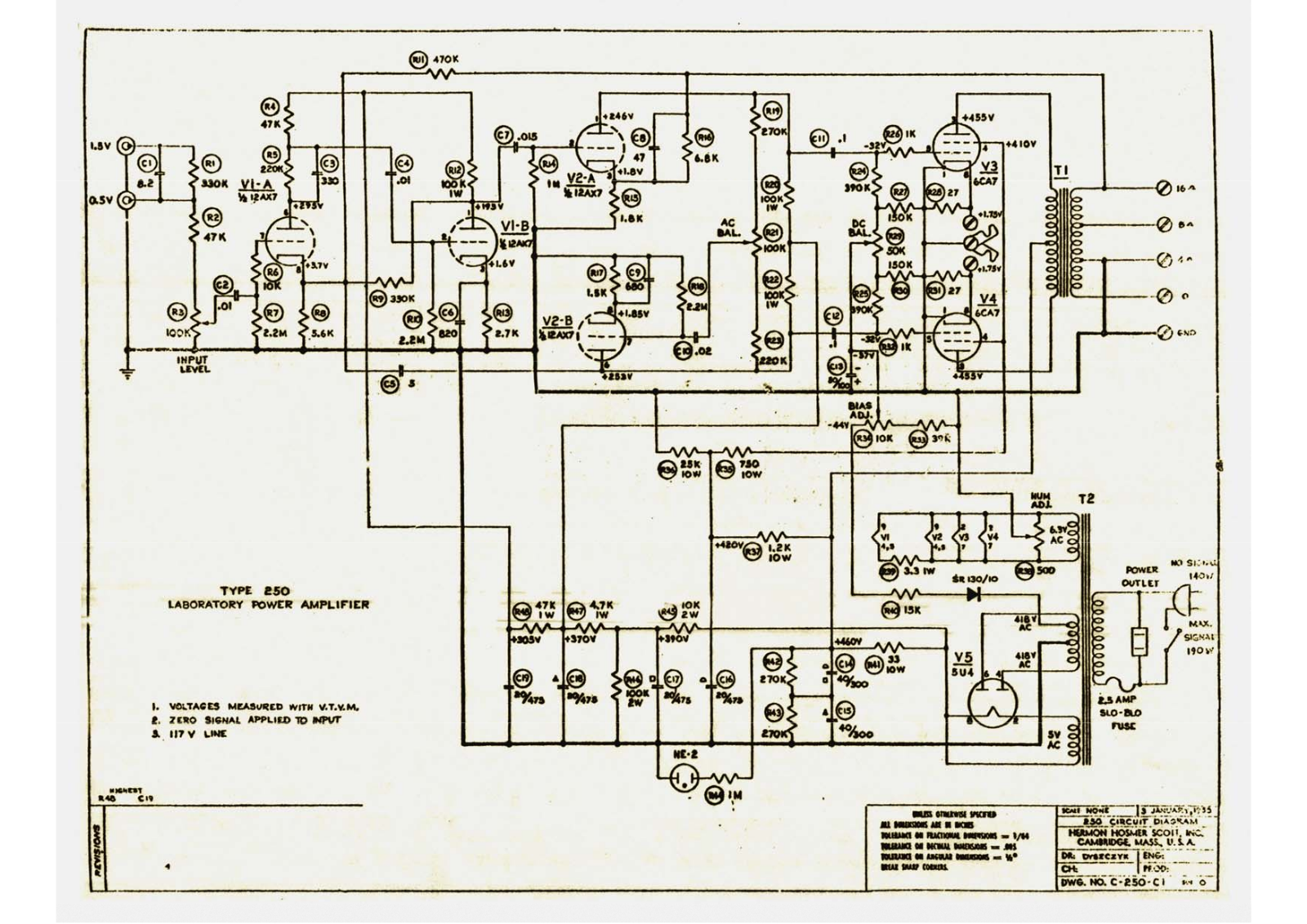 Scott 250 Schematic