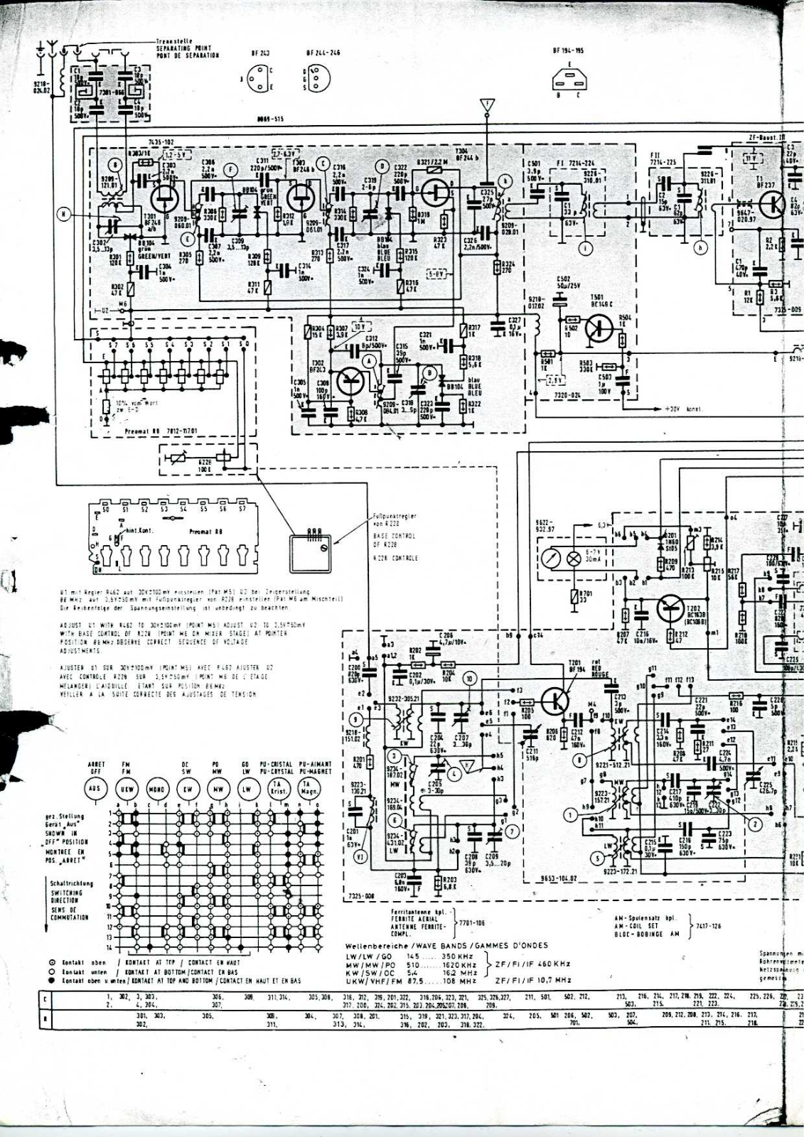 Grundig studio rtv 400 schematic