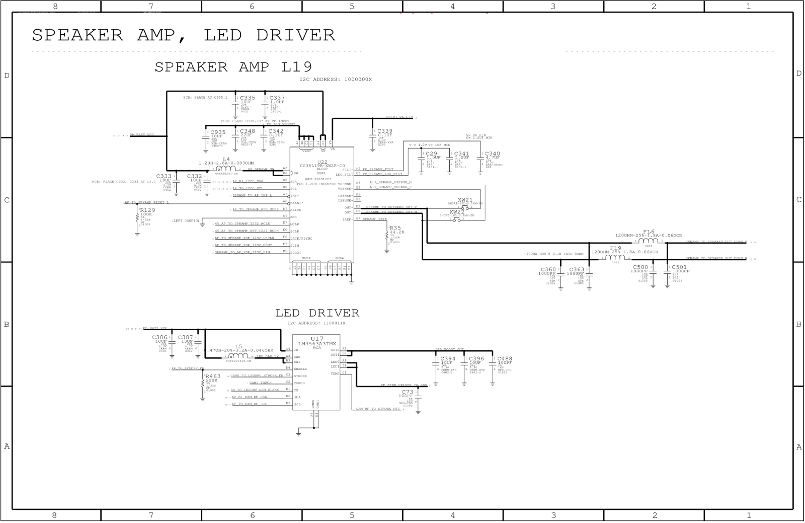 Apple iphone 5с schematics diagram