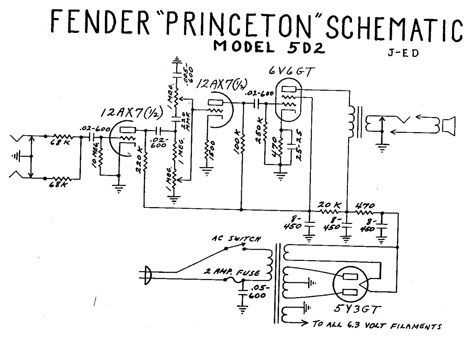 Fender 5d2 schematic