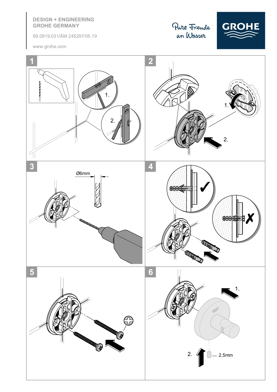 GROHE 40367001, 40689001, 40344001, 40385001 User guide - ManualMachine.com