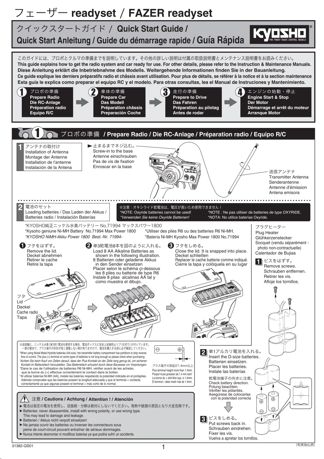 KYOSHO FAZER READY User Manual