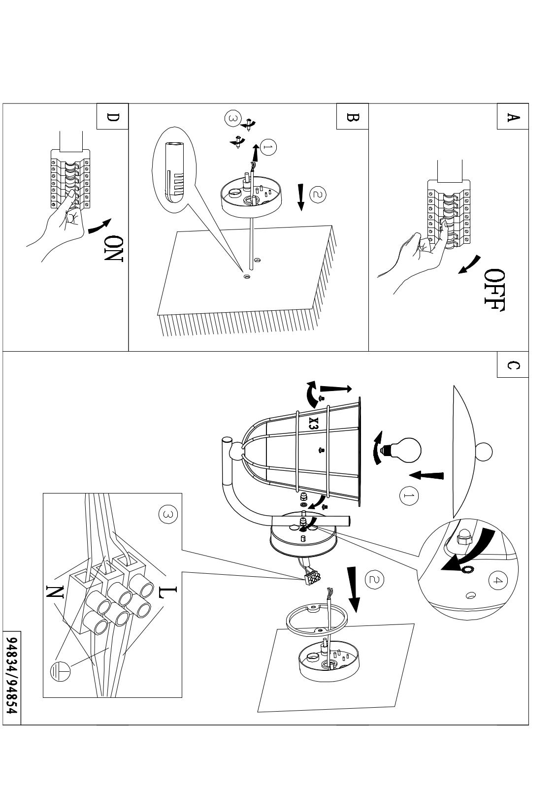 Eglo 94834 Service Manual