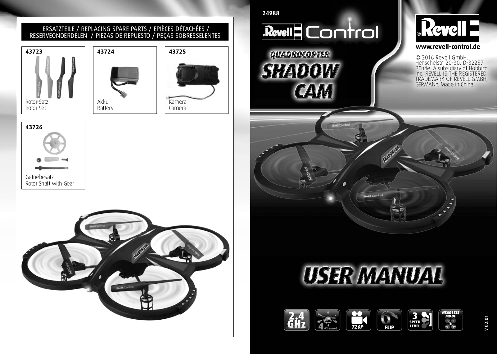 REVELL Control SHADOW CAM User Manual