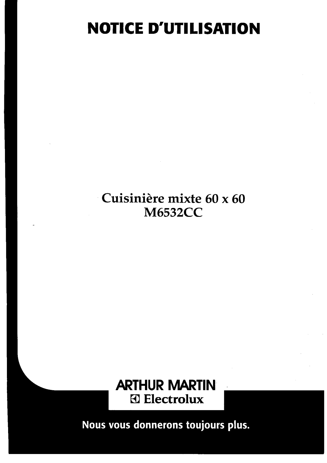 Arthur martin M6532CC User Manual