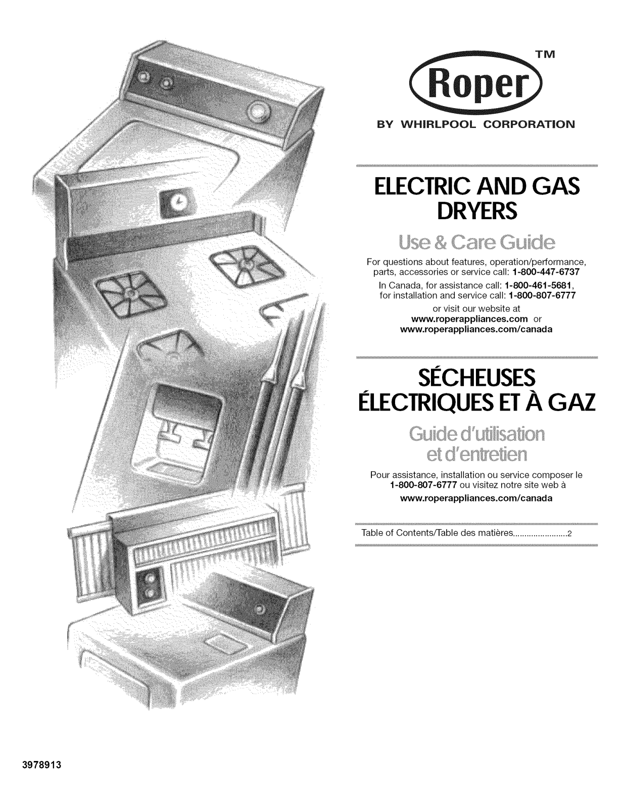 Roper YREX4634KQ2, YREX4634KQ1, YREX4634KQ0, YREX3614KW1, YRES7645KQ1 Owner’s Manual - ManualMachine.com