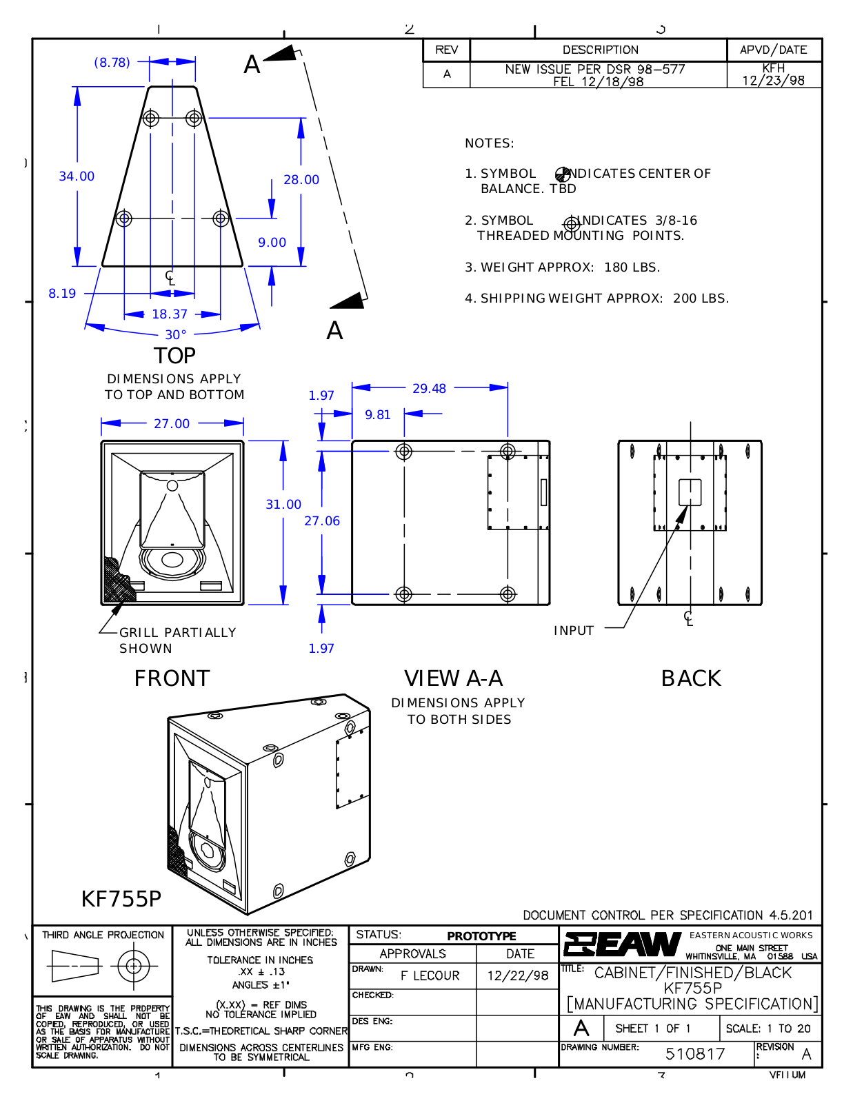 Panasonic KF755P Shematics