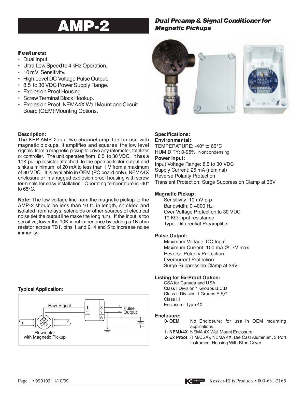 KEP AMP-2 Data sheet