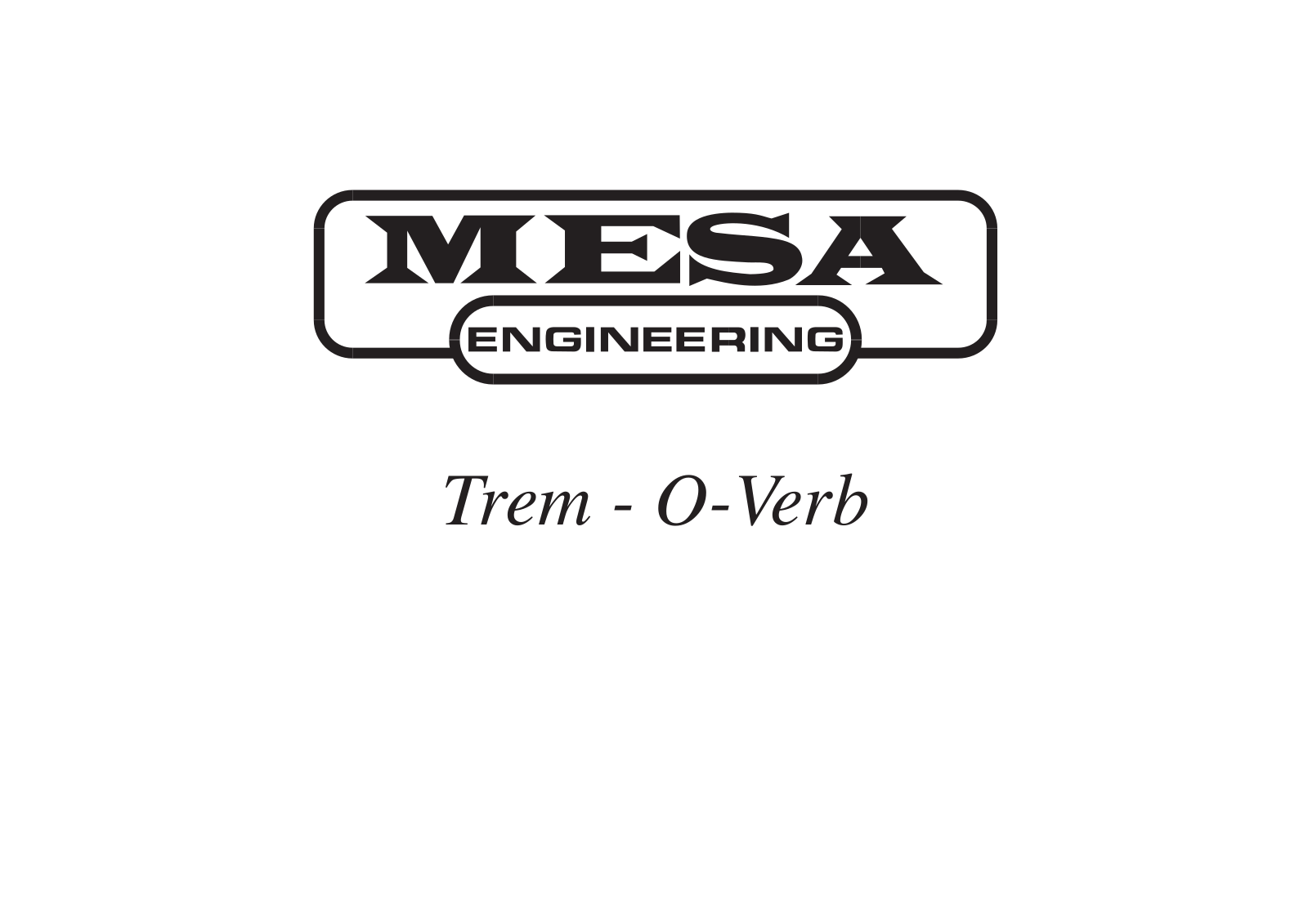 Mesa Boogie tremoverb schematic