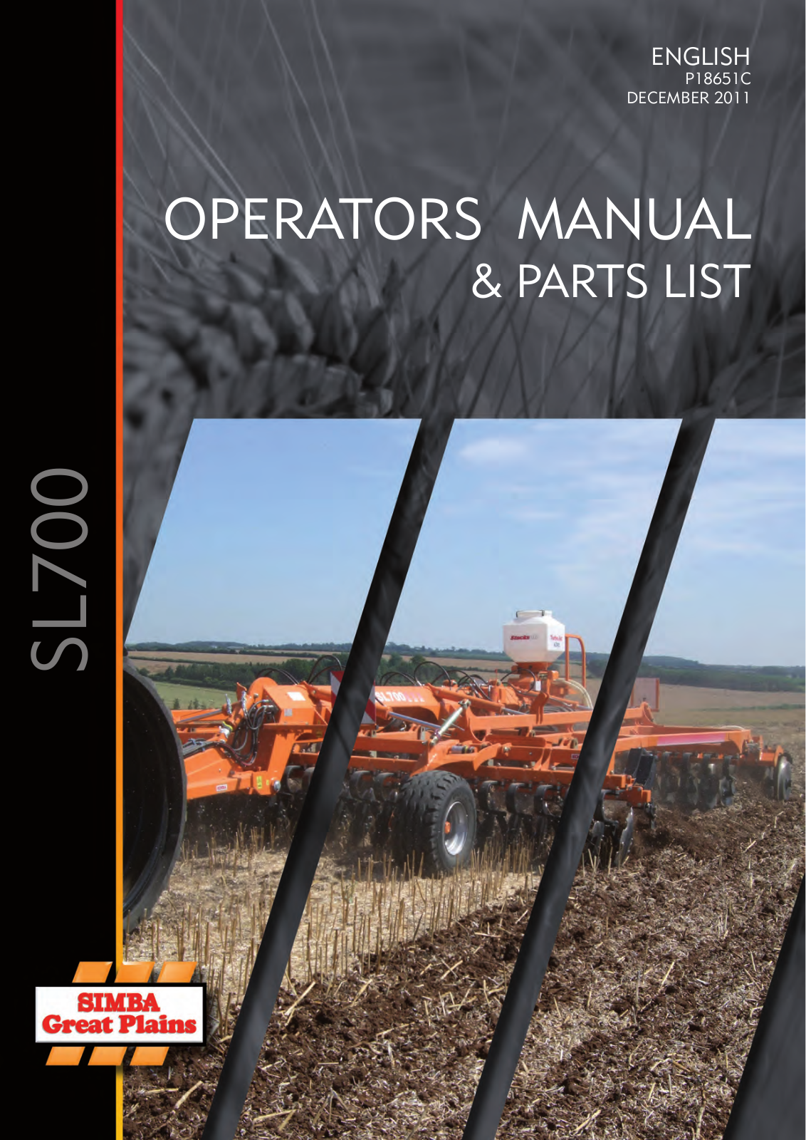 Great Plains P18651C Operator Manual