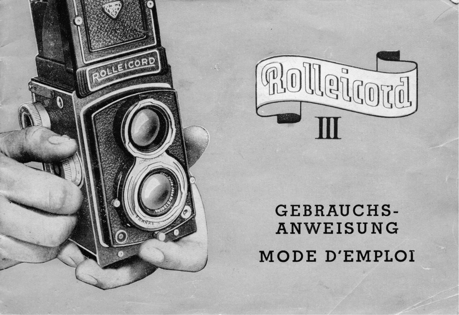 ROLLEI Rolleicord III Instruction Manual