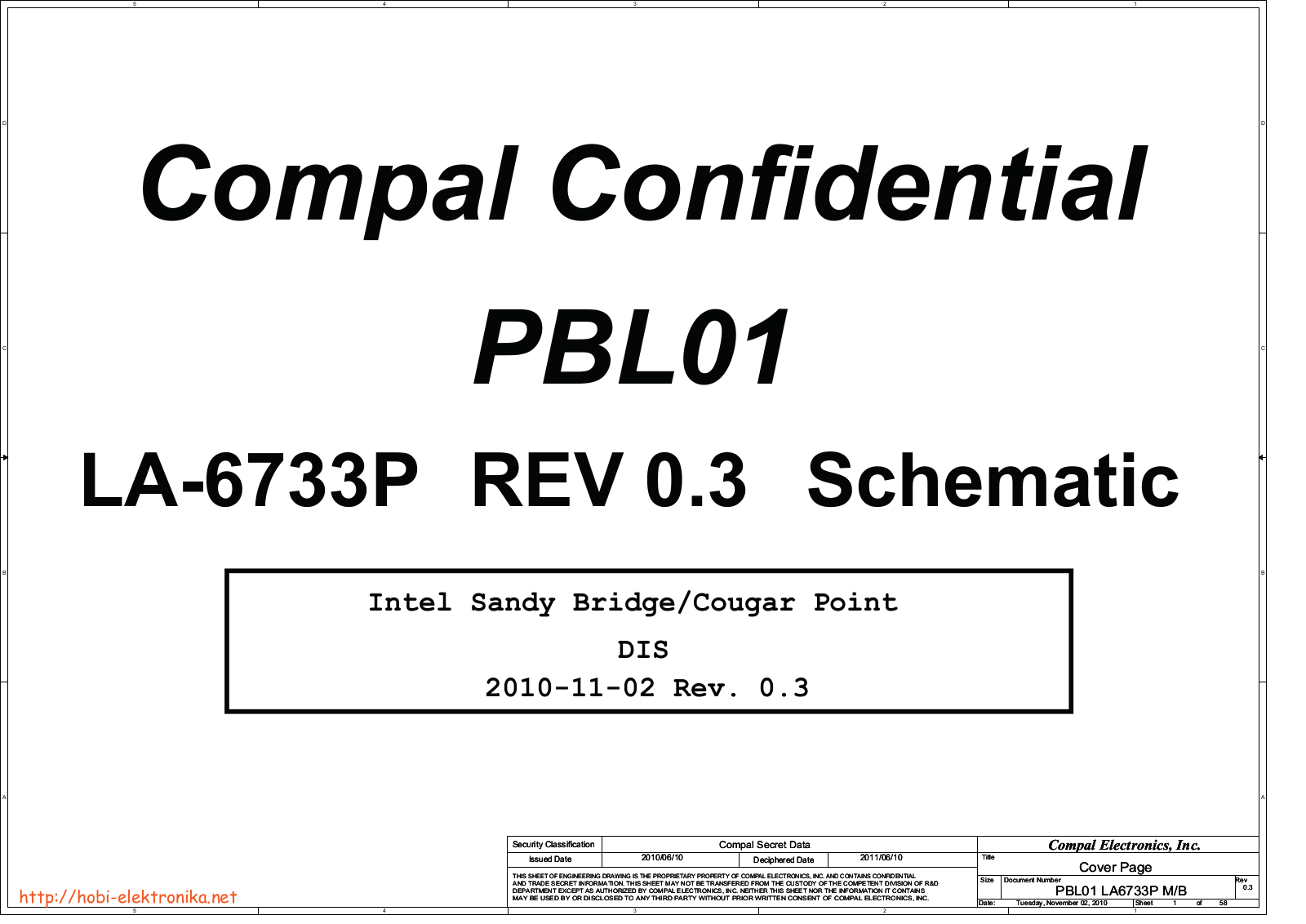 COMPAL LA-6733P Schematics