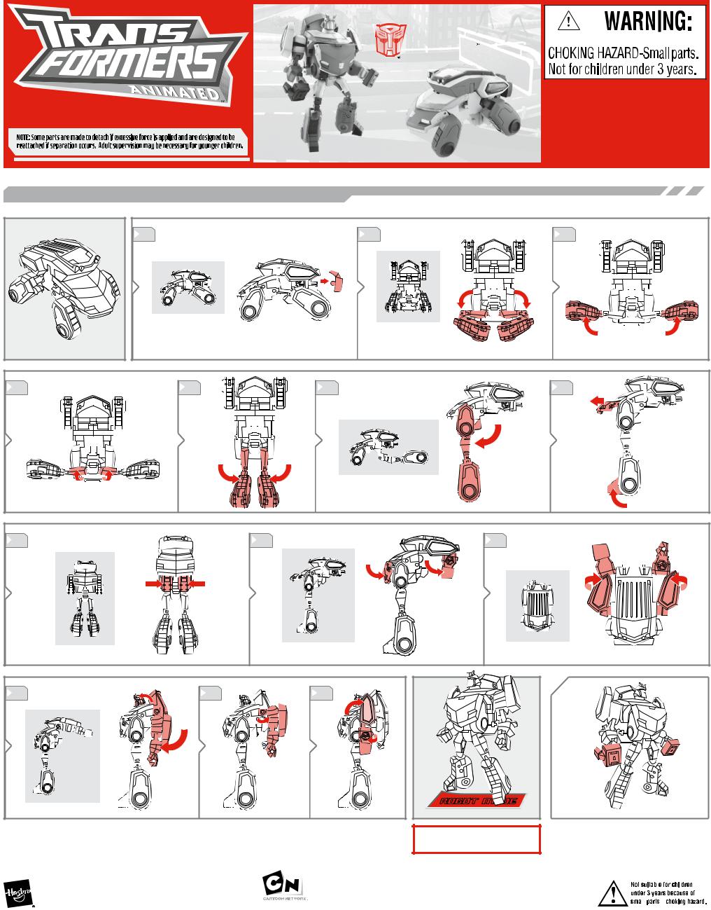 Hasbro TRANSFORMERS ANIMATED CYBERTRONIAN IRONHIDE User Manual