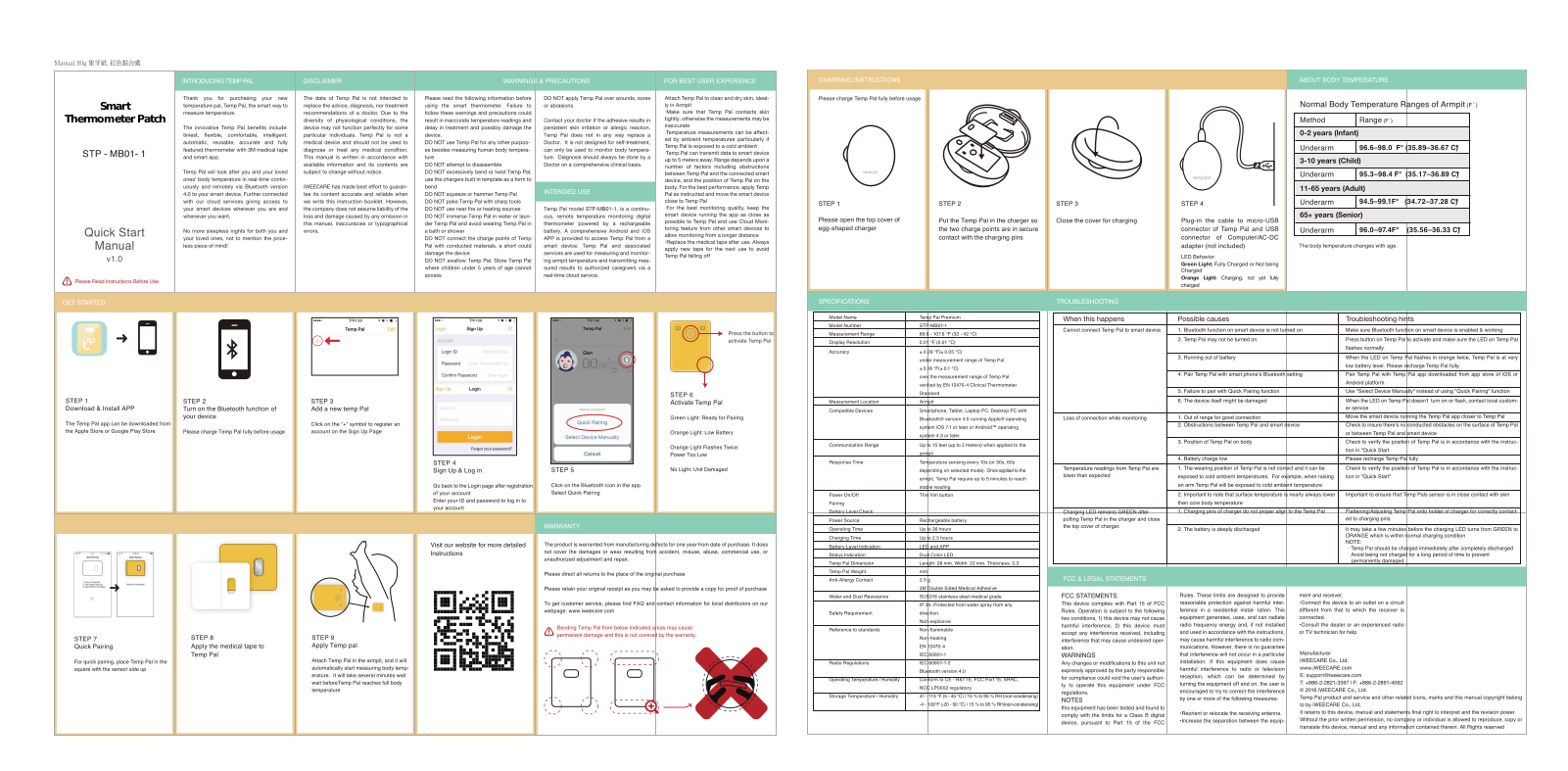 iWEECARE STP MB01 1 Users manual