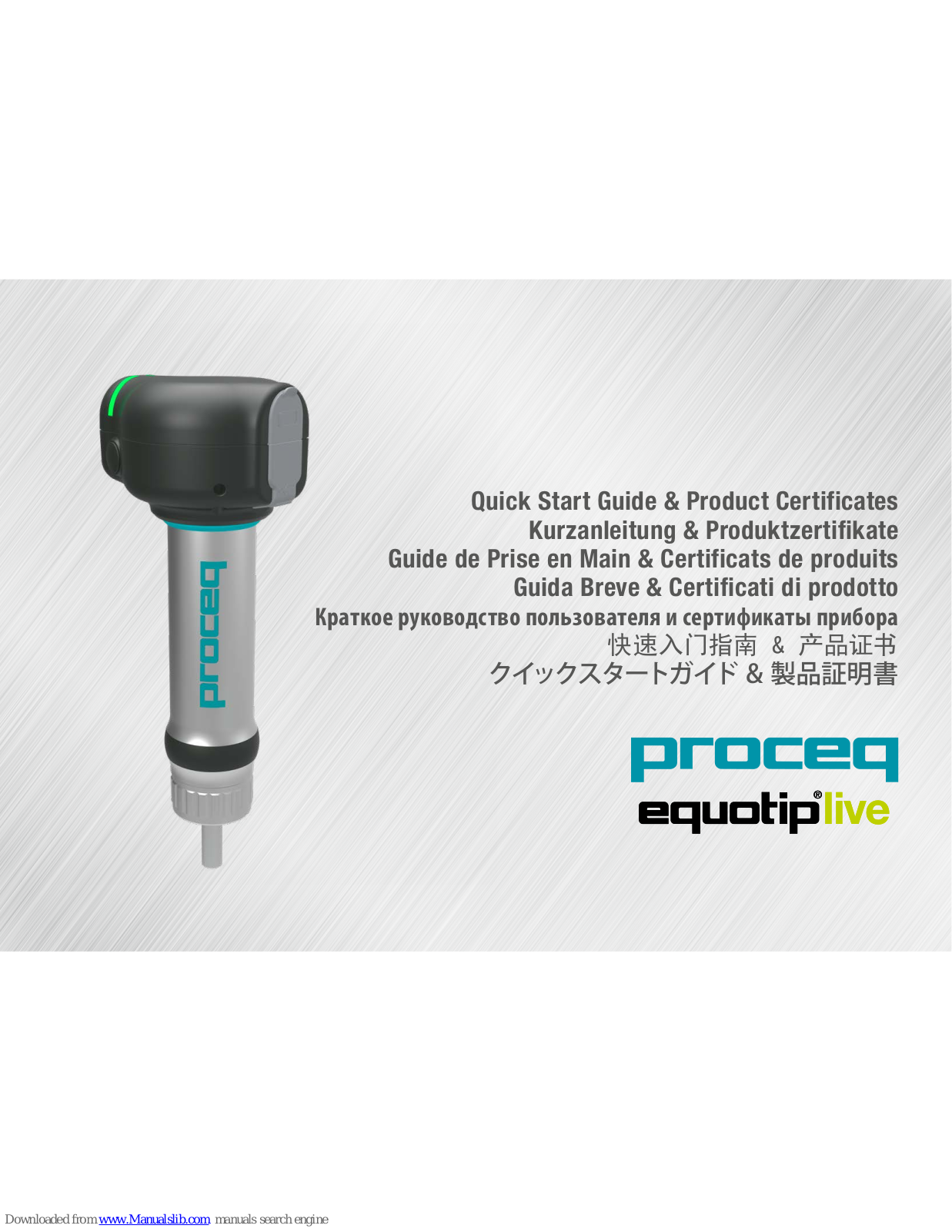 Proceq Equotip Live Quick Start Manual