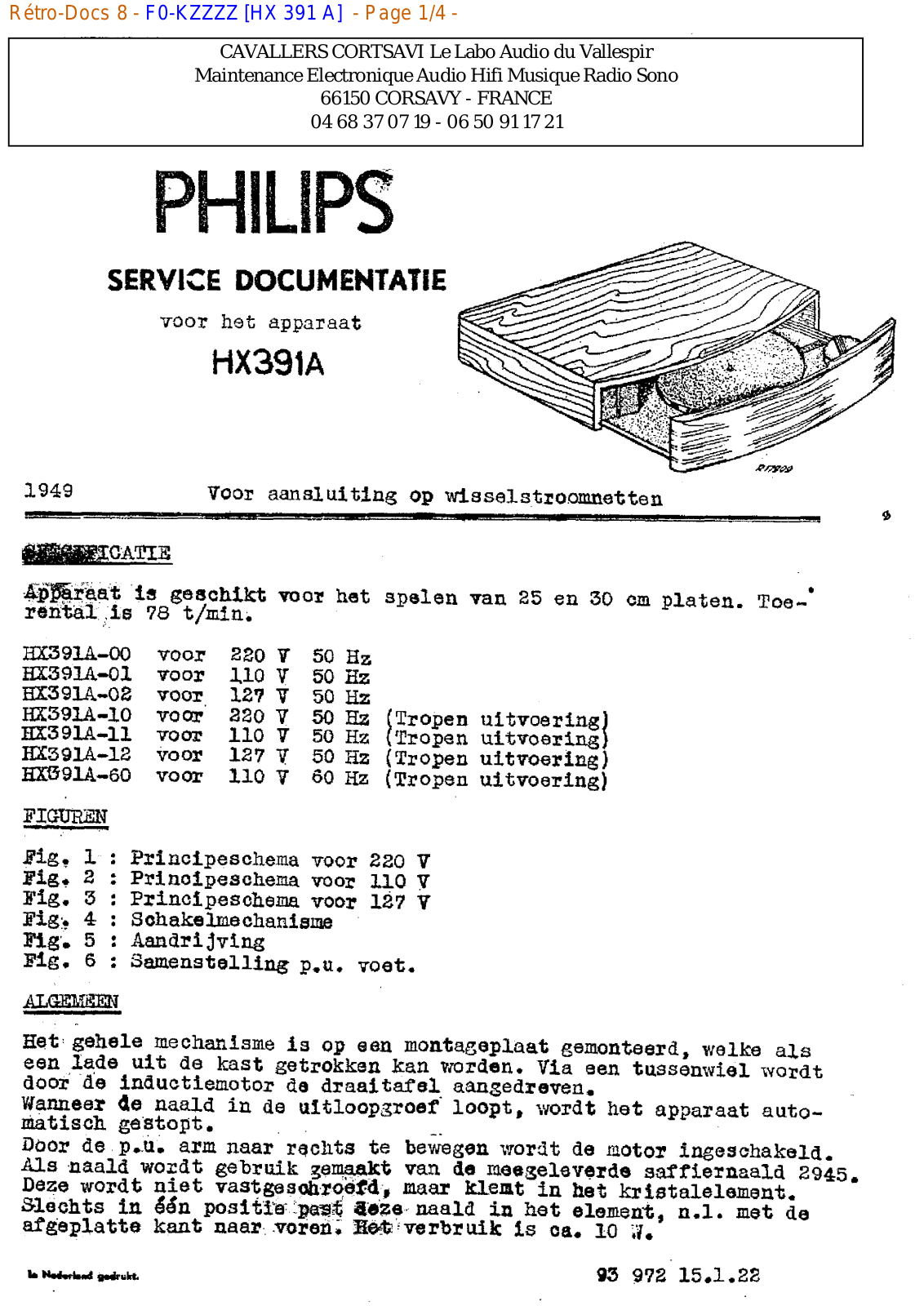Philips hx 391 a Datasheet - ManualMachine.com