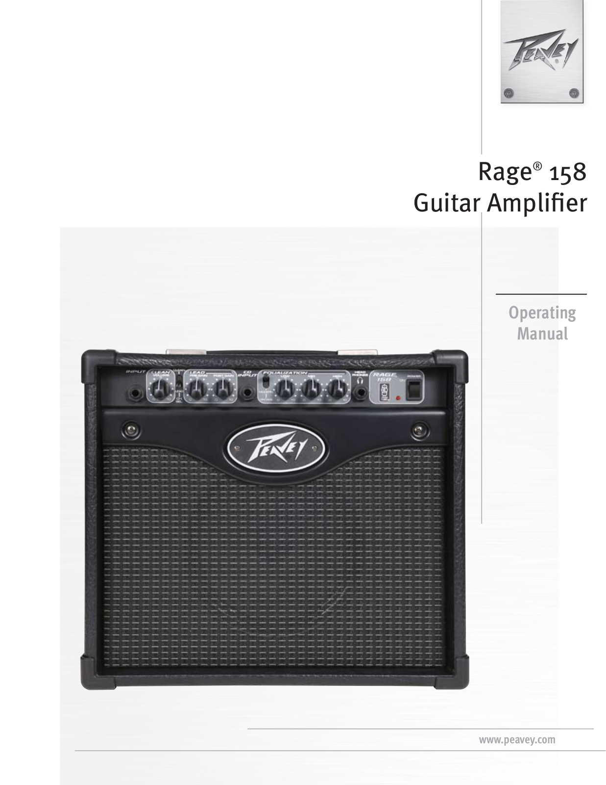 Peavey Rage 158 Operating Manual