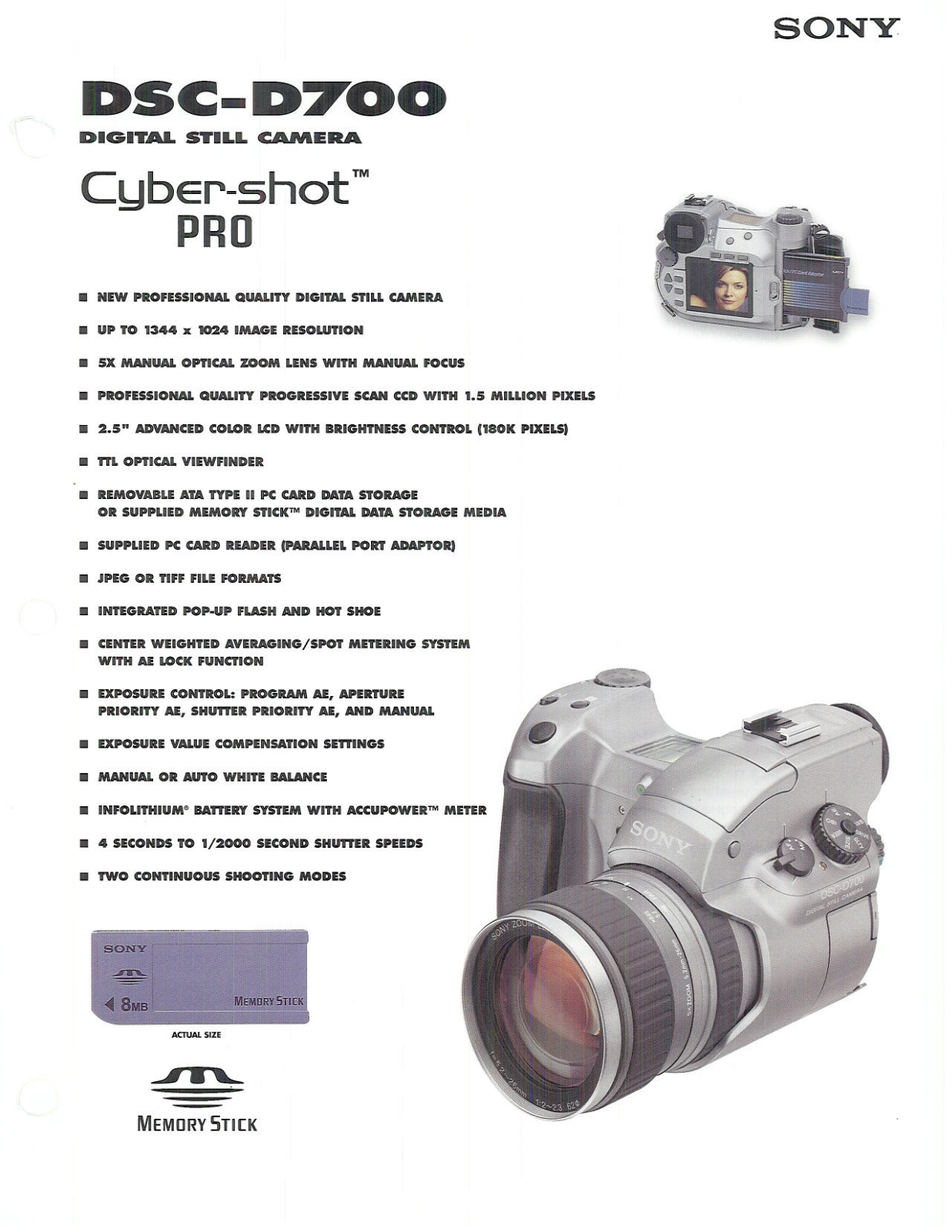 Sony DSC-D700 BROCHURE